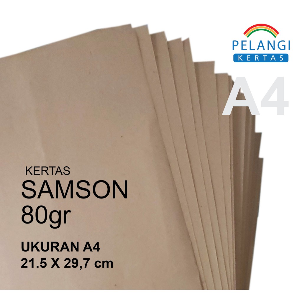 Jual Kertas Samson Coklat 80 Gram A4 50 Lembar Shopee Indonesia