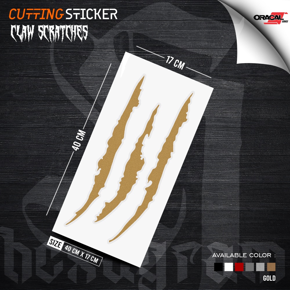 Jual Cutting Sticker Claw Scratches | Stiker Cutting Claw Scratches ...