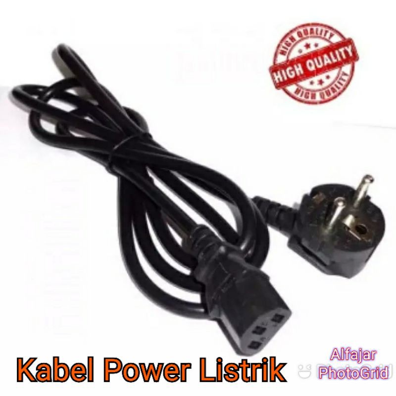 Jual Charger Kabel Power Listrik 3 Lubang Segi tiga PowerSupply ...