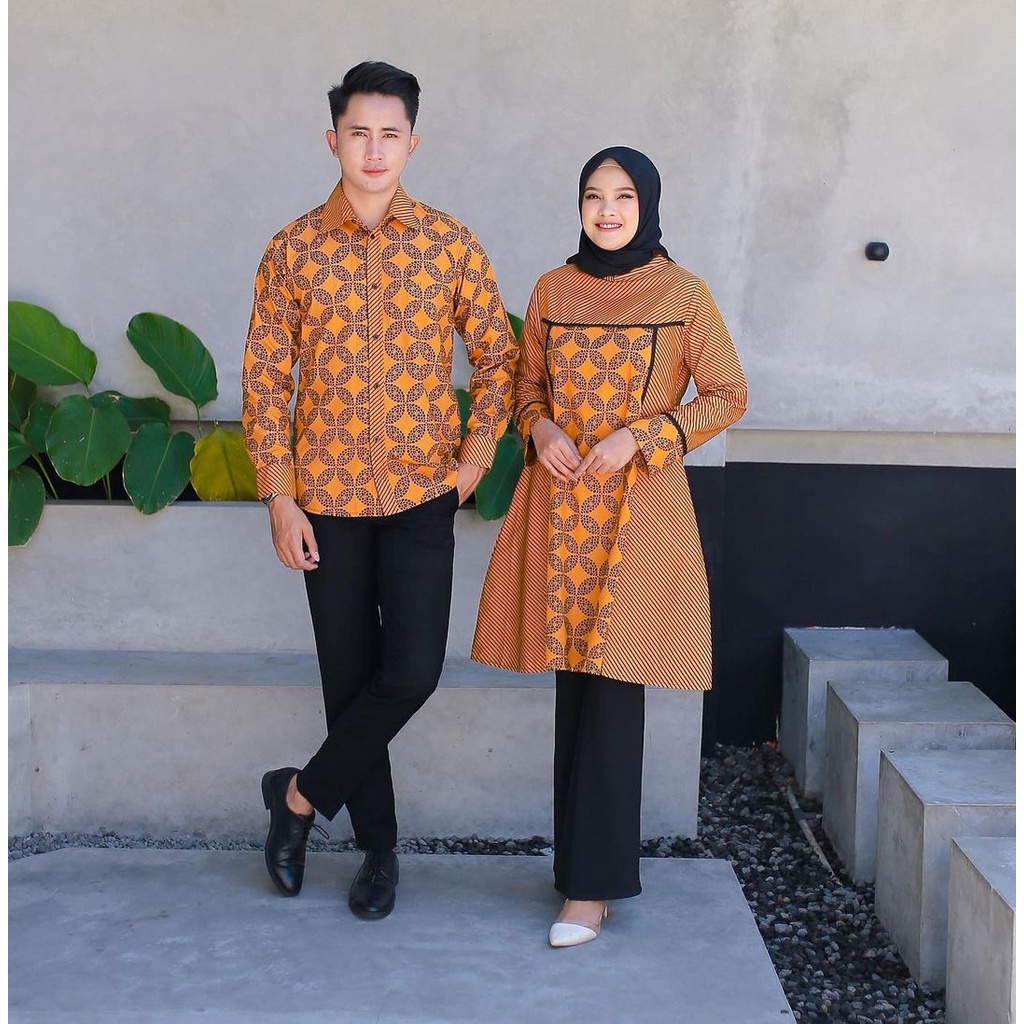 Jual Benang Raja Batik Couple Pria Wanita Motif Kuningan Shopee Indonesia