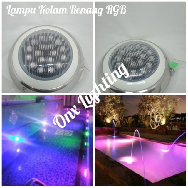 Jual Lampu Kolam Renang Underwater Swimming Pool 12w 12 Watt 12v Rgb