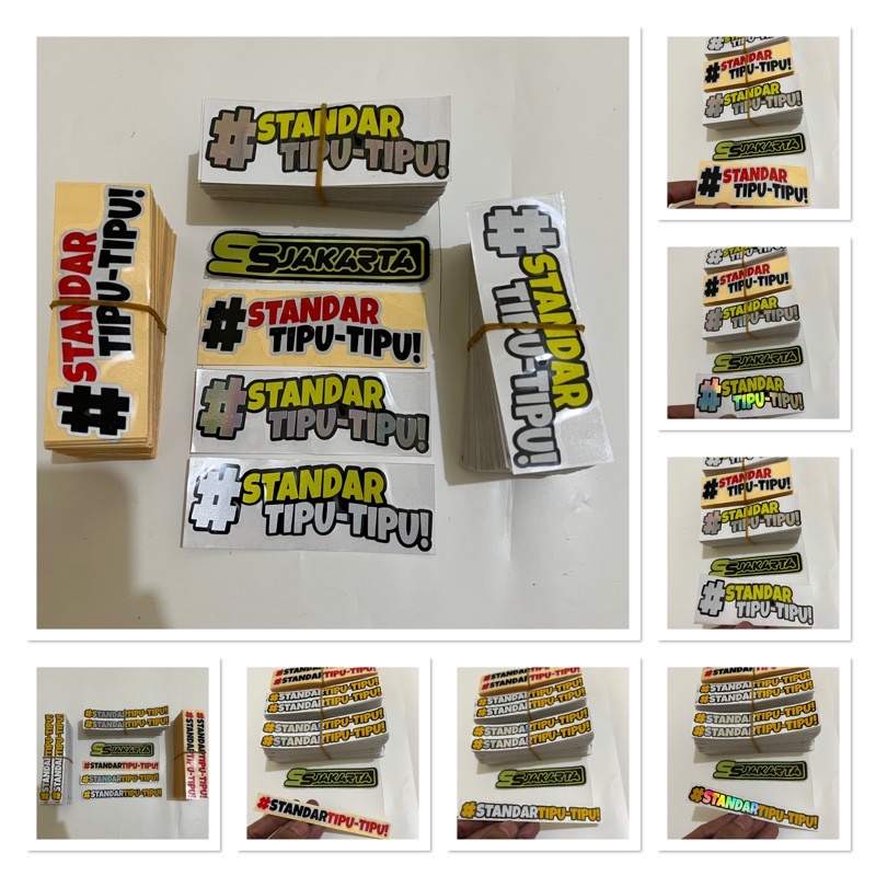 Jual STIKER STICKER STANDAR TIPU TIPU CUTTING | Shopee Indonesia