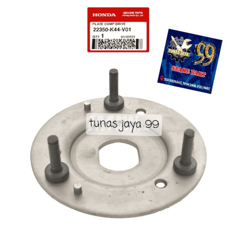 Jual 22350-K44-V01 Plate Comp Drive Dudukan Kampas Ganda Beat Pop Eco ...
