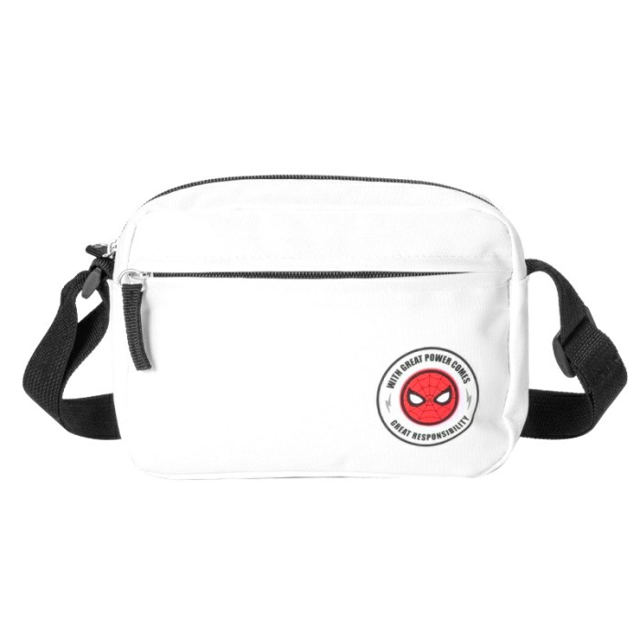 Jual MINISO MARVEL CROSSBODY BAG TAS SELEMPANG PUTIH Shopee Indonesia