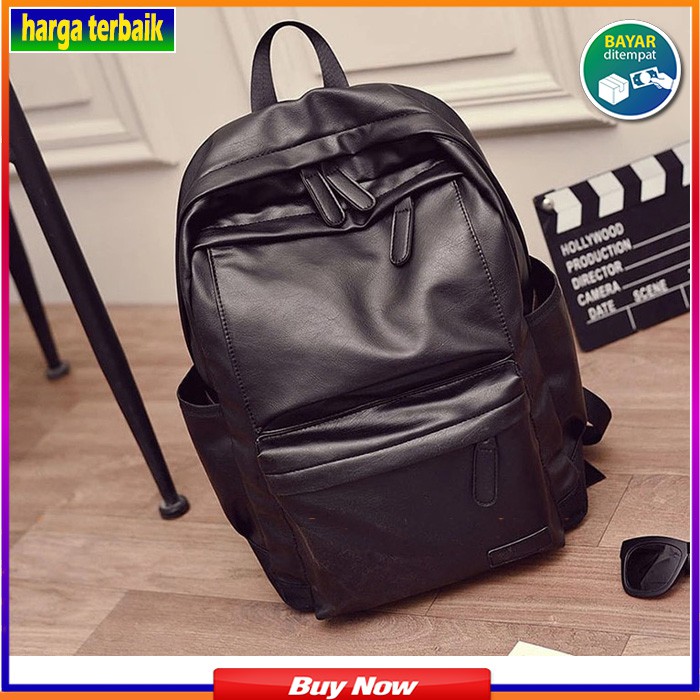 Jual Tas Ransel Cowok Kulit Backpack Pria ks03 Tas punggung Kekinian ...