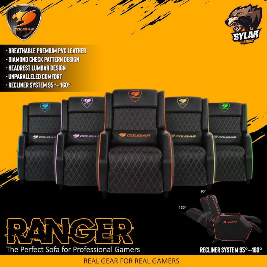 Jual Cougar Ranger The Perfect Sofa Gaming / Gaming Sofa | Shopee Indonesia