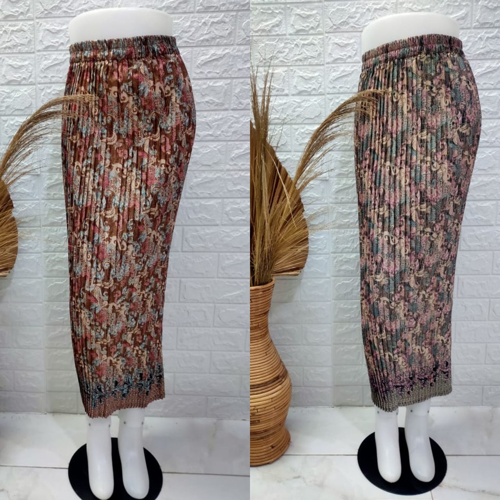 Jual Rok Batik Plisket Klasik Prada Foil Premium Macam Macam Motifreal Pict Shopee Indonesia 4061