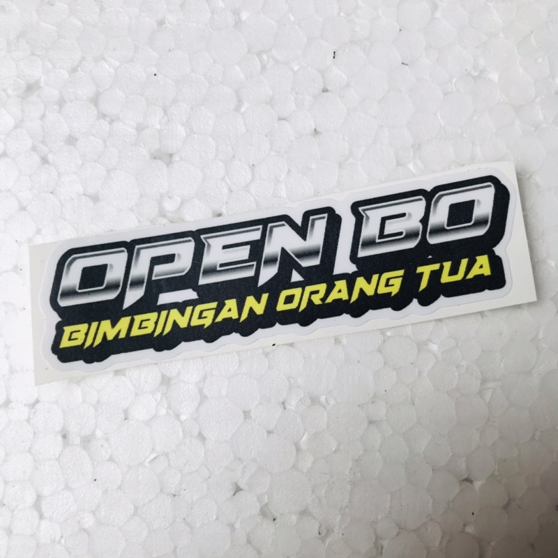 Jual Sticker Open Bo Orajet Cutting Laminasi Glossy Shopee Indonesia