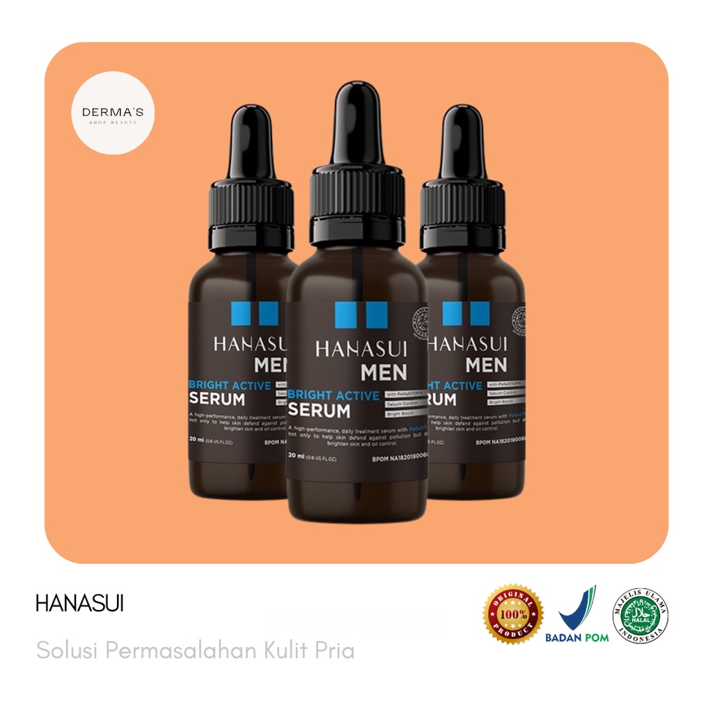 Jual Hanasui Men Bright Active Serum 20ml 100 Original And Bpom