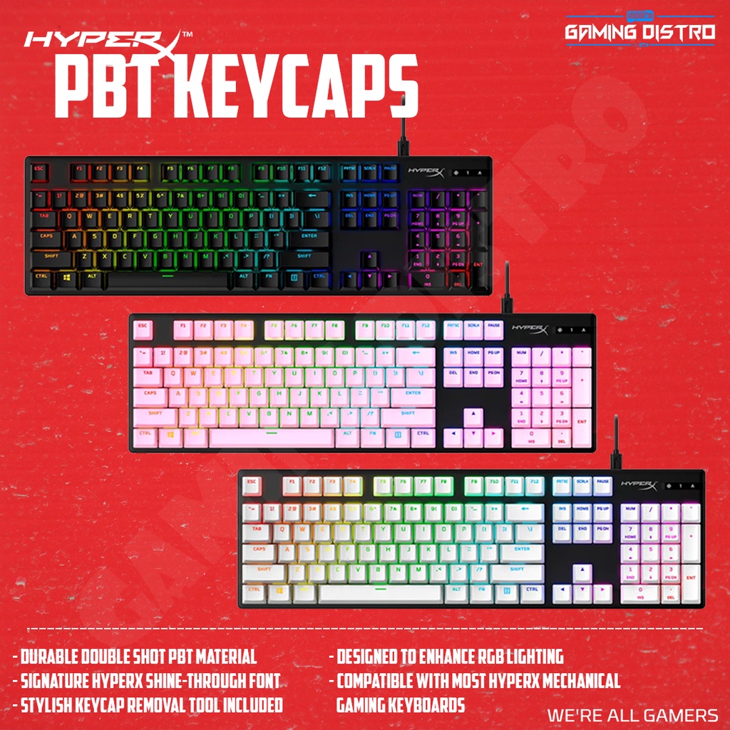 Jual Keycaps Pudding HyperX PBT Material for Mechanical Keyboard ...