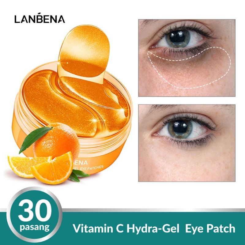 Jual LANBENA Vitamin C Hydragel Eye Patches Mencerahkan (60 pcs) Shopee Indonesia