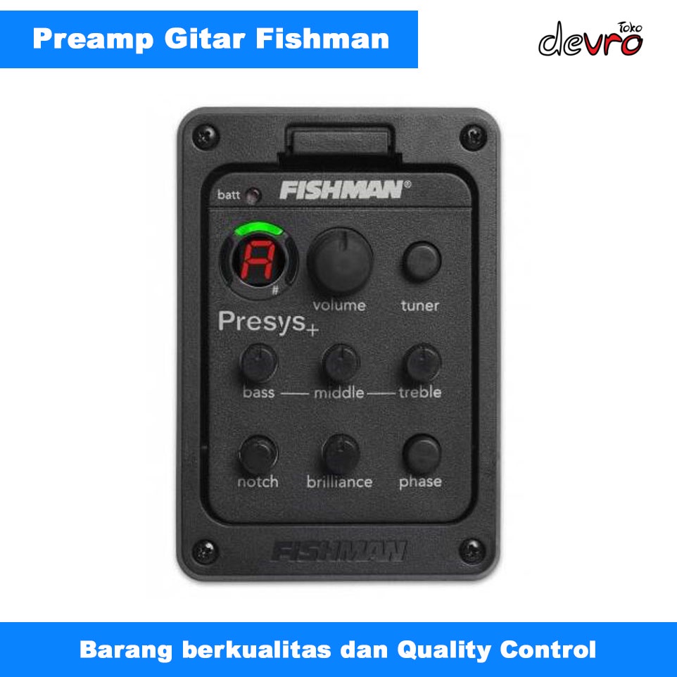 Jual Preamp Amplifier Gitar EQ Tuner - Preamp Gitar FISHMAN EQ-201