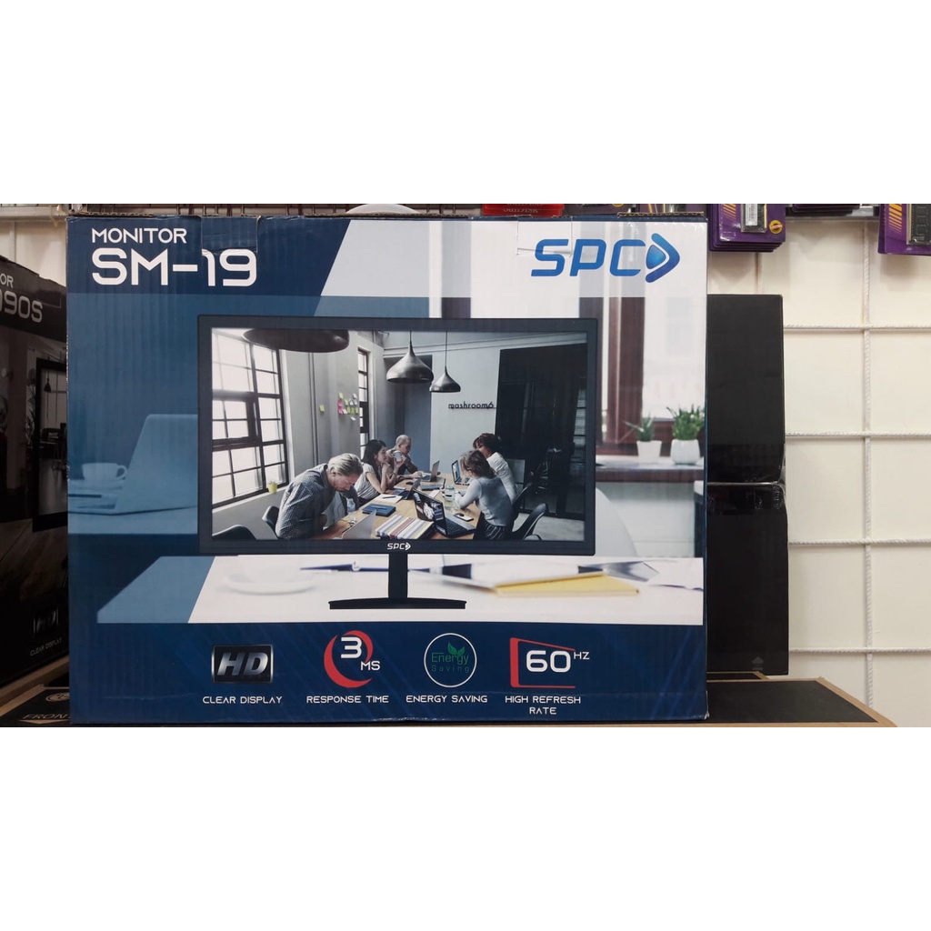Jual LED Monitor 19 inch SPC, HD , VGA dan HDMI port | Shopee Indonesia