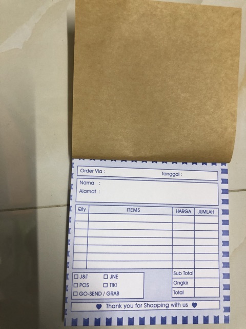 Jual Nota mini 1 rangkap | Shopee Indonesia