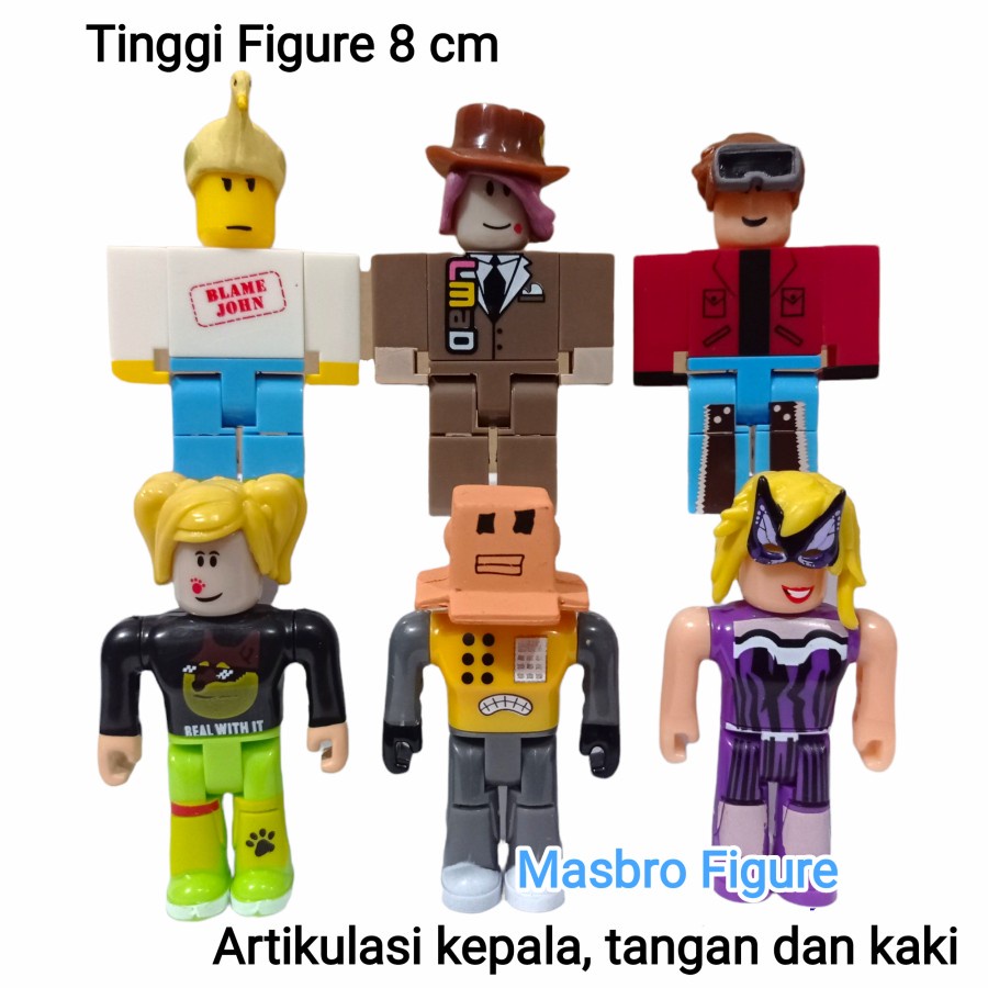 Jual Figure Roblox Jumbo / Mainan Topper Kue Roblox Set C isi 6 ...