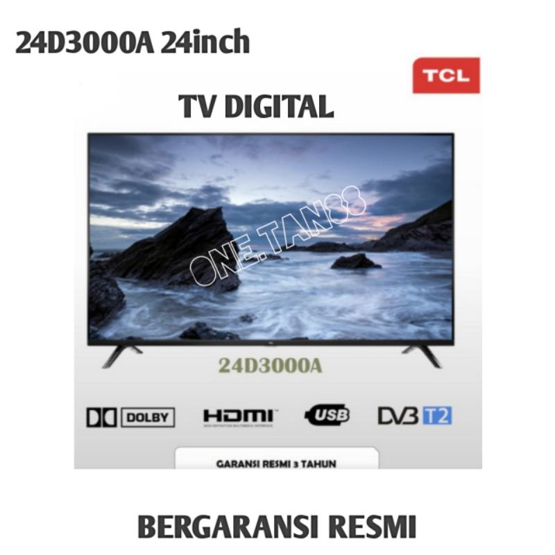 Jual LED TV TCL 24D3000A 24 inch DIGITAL TV | Shopee Indonesia