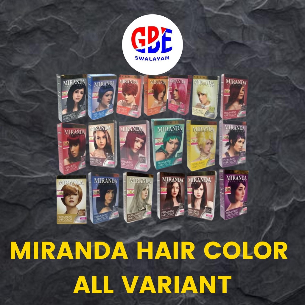 Jual Miranda Pewarna Rambut All Variant Warna | Golden Brown | Violet ...
