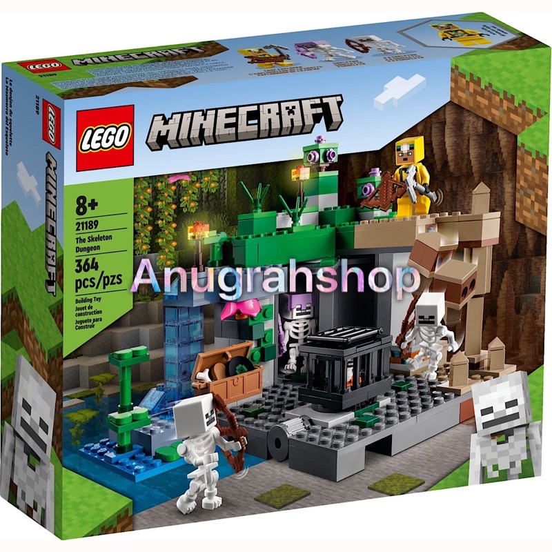 Jual LEGO 21189 MINECRAFT The Skeleton Dungeon | Shopee Indonesia