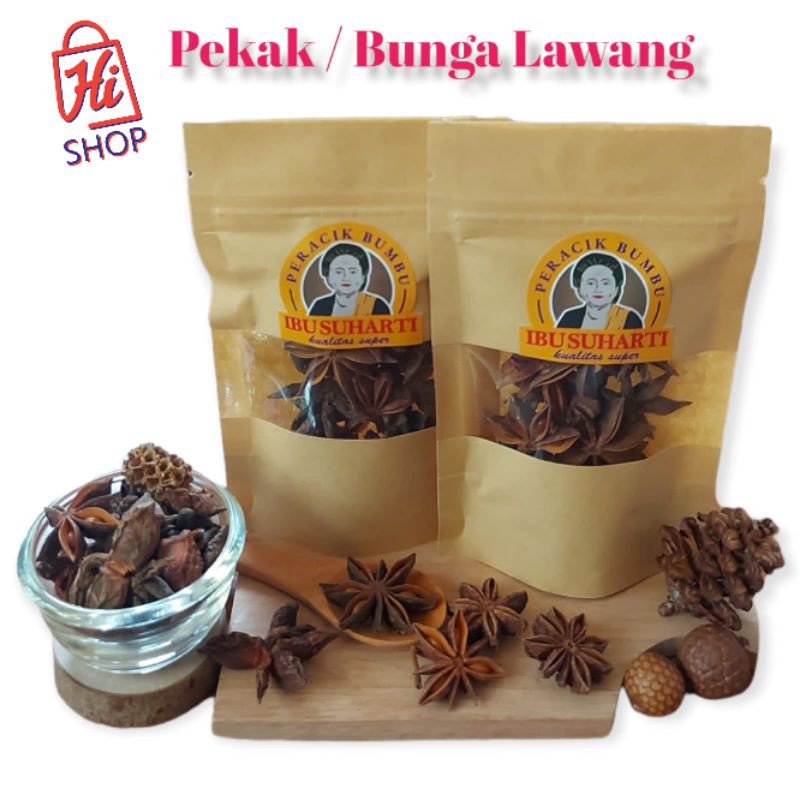 Jual IBU SUHARTI - Rempah Pekak Bunga Lawang Kering Bumbu Dried Star ...