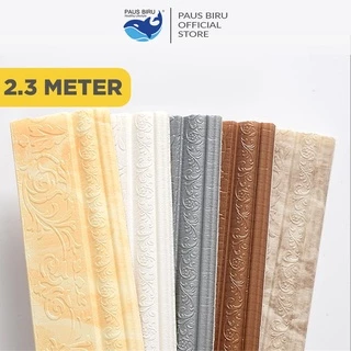 Paus Biru - Wall Border List 2.3 Meter / Wallborder Foam 3D / List dinding 3D