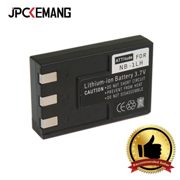 Batterie De Rechange Canon NB-1LH - 3.7V, 1000mAh, Li-ion, Compatible Avec Plusieurs Modèles D'appareils Photo