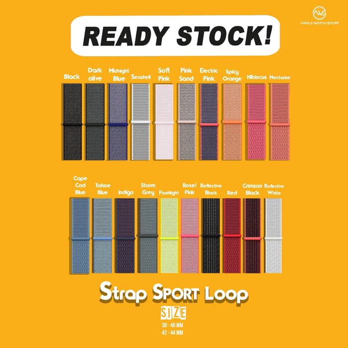 Jual Sport Loop Strap Band Tali Jam for Apple Watch series 1, 2, 3, 4 ...