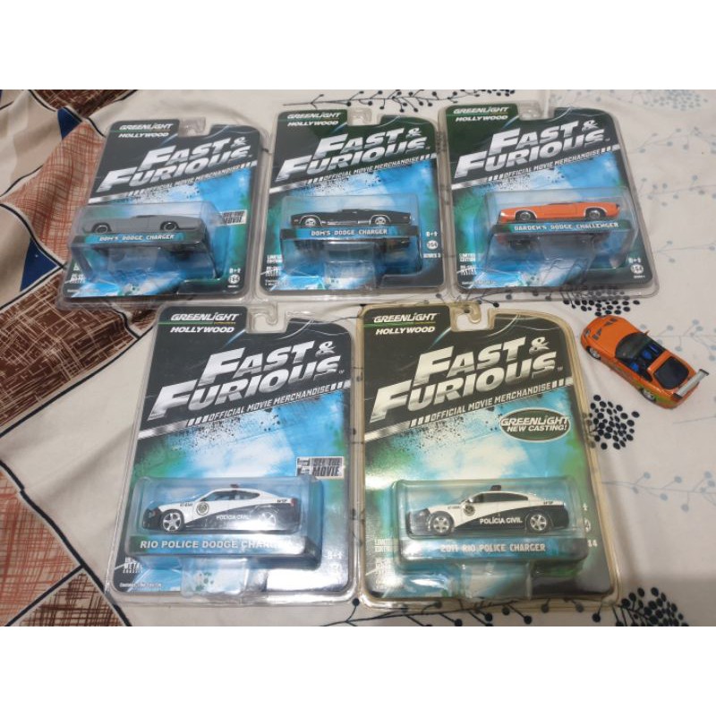 Jual Diecast Greenlight Skala 64 Fast Furious Complete set of 5pcs ...