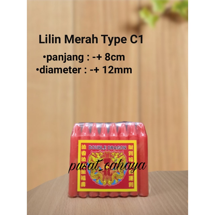 Jual lilin puja / lilin sembahyang warna merah type C1 | Shopee Indonesia