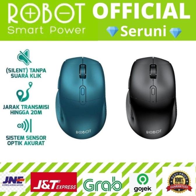 Jual MOUSE WIRELESS ROBOT m320 6D silent key power saving | Shopee ...