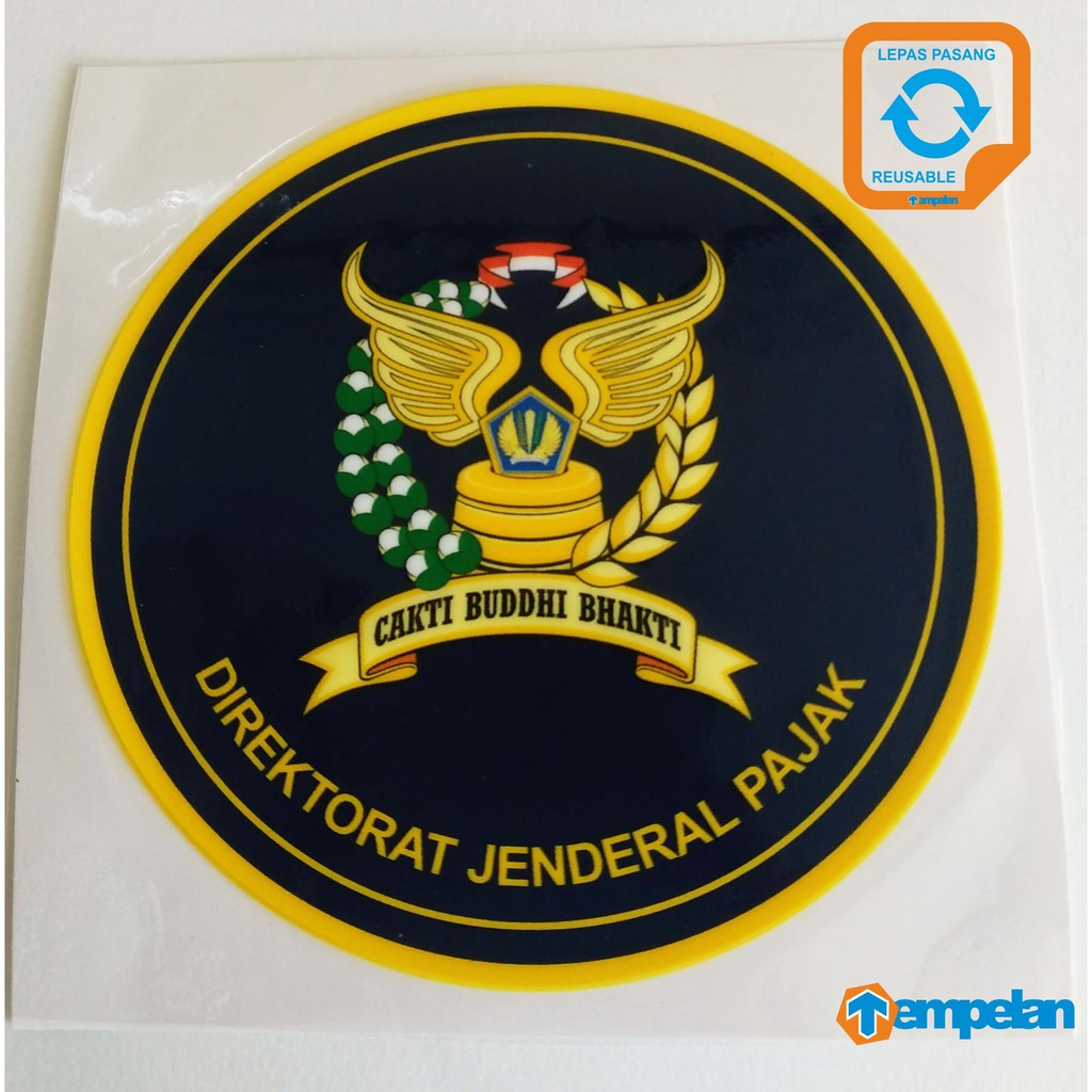 Jual STIKER LEPAS PASANG PREMIUM DIRJEN PAJAK DJP (T.DALAM KACA/W ...