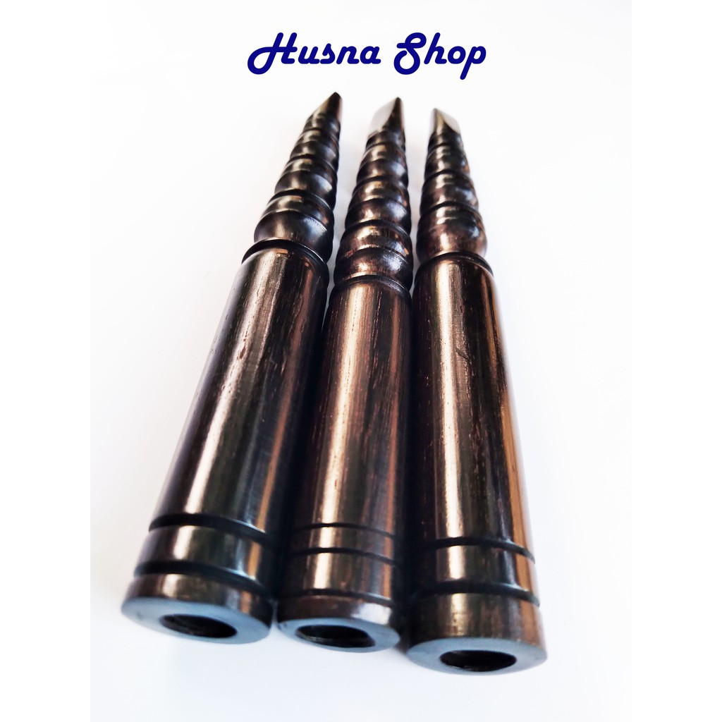 Jual Pipa kayu galih kelor hitam bubut 12cm pipa once galih kelor hitam