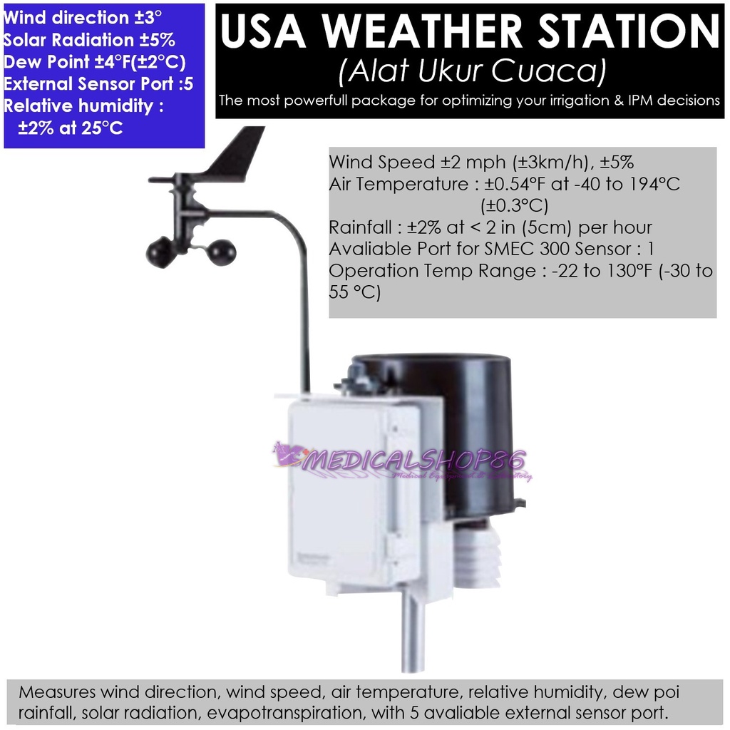 Jual WEATHER STATION (Alat Ukur Cuaca). SPECTRUM | Shopee Indonesia