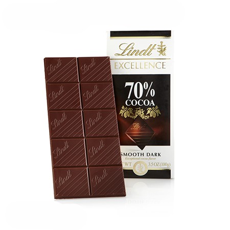 Jual Lindt Excellence Chocolate Dark Cocoa 70% Coklat Bar | Shopee ...