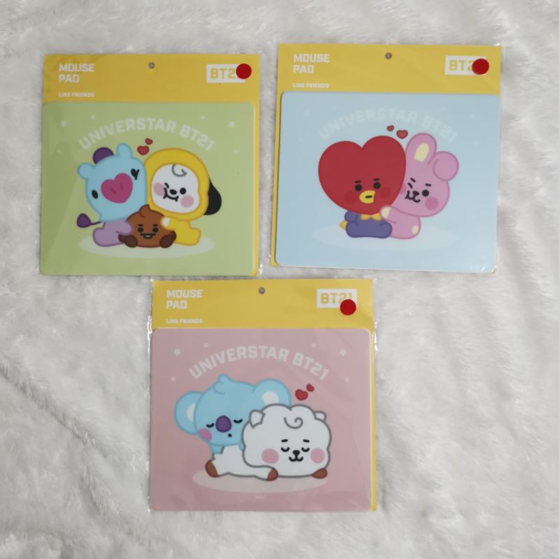 Jual READY STOCK BT21 BABY MOUSE PAD OFFICIAL LINE FRIENDS ROYCHE ...