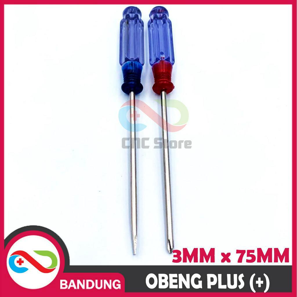 Jual Obeng Kecil Mini 3mm x 75mm Magnet – Plus (+) & Minus (–) untuk ...