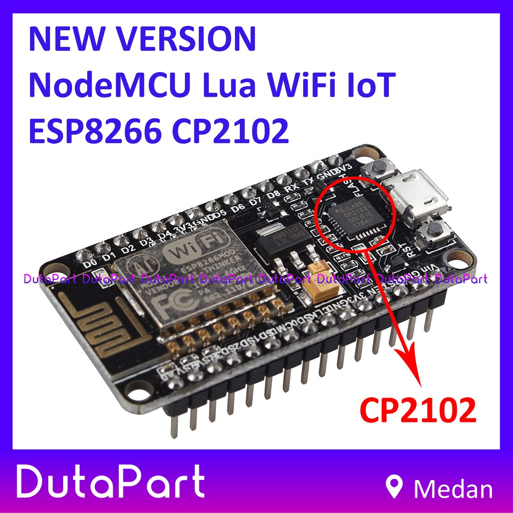 Jual New Version Nodemcu Amica Lua Wifi Iot Esp8266 Cp2102 Arduino Board Shopee Indonesia 5270