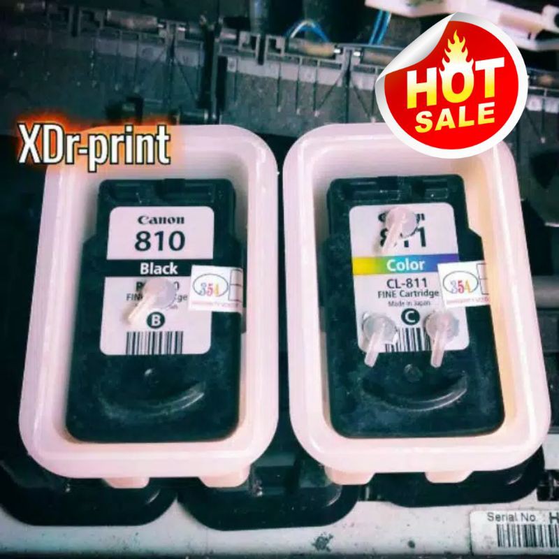 Jual Cartridge printer PG810 & CL811 canon ip2770 mp287 mp237 mp258 siap pakai catridge katrik