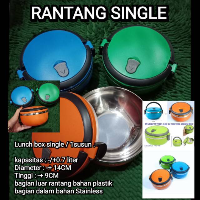 Jual Rantang single / rantang isi 1 / rantang satuan | Shopee Indonesia