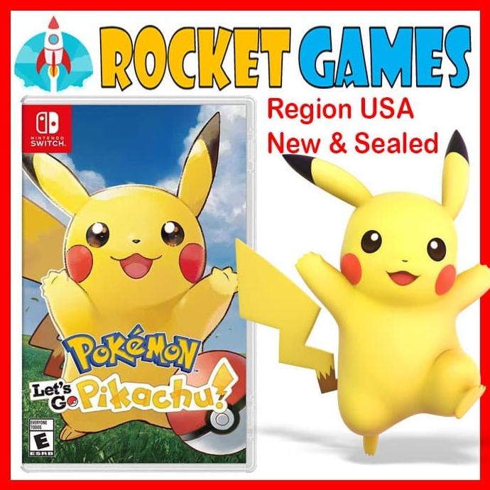 Jual Nintendo Switch Pokemon Lets Go Pikachu Reg Usa English Shopee Indonesia 