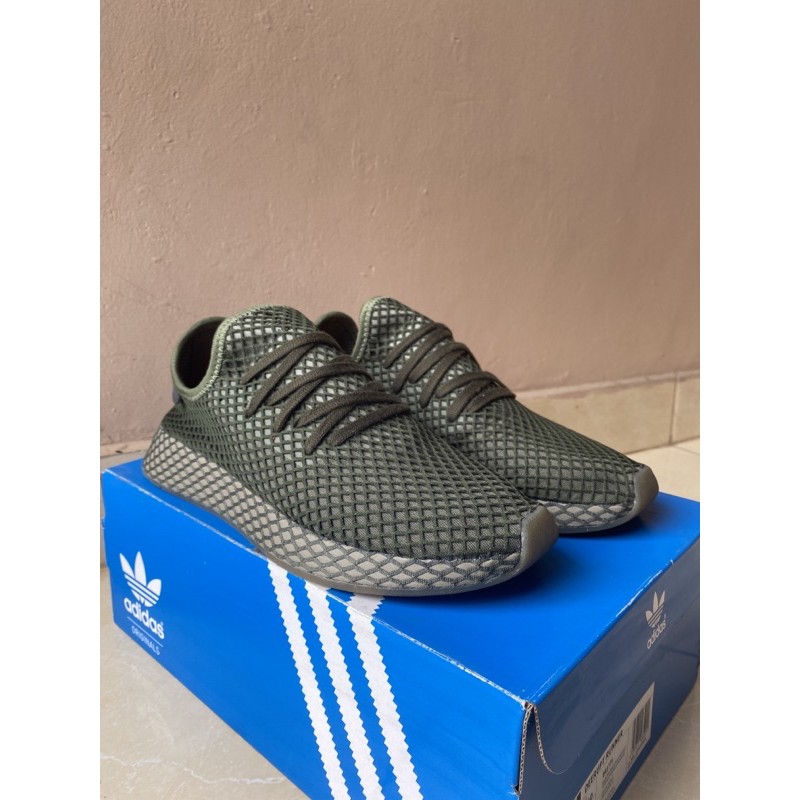 Adidas Deerupt Runner Green US 10.5 Ukuran 44 45