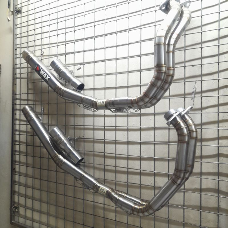 Jual HEADER LEHER KNALPOT R25 MT25 FULL STAINLESS | Shopee Indonesia