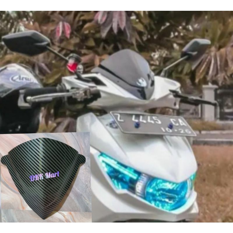 Jual VISOR YAMAHA MIO SOUL GT 115 CARBON WINDSHIELD MIO SOUL GT 125