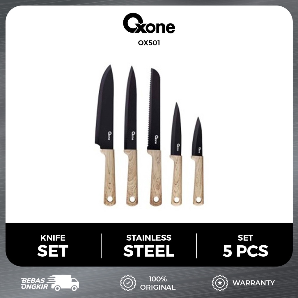 Jual Oxone OX501 Knife Set Pisau Set Tajam Kitchen Tools Berkualitas