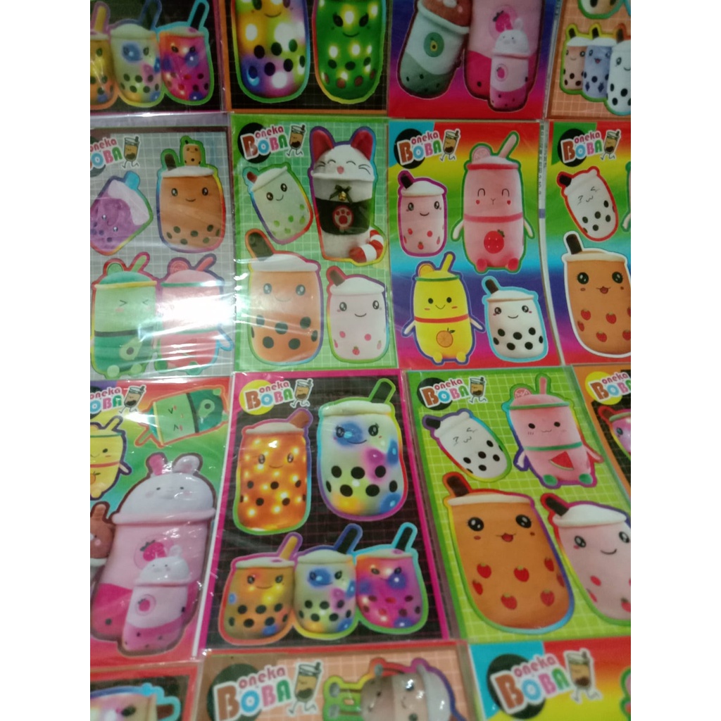 Jual Stiker Boba Lembaran Shopee Indonesia