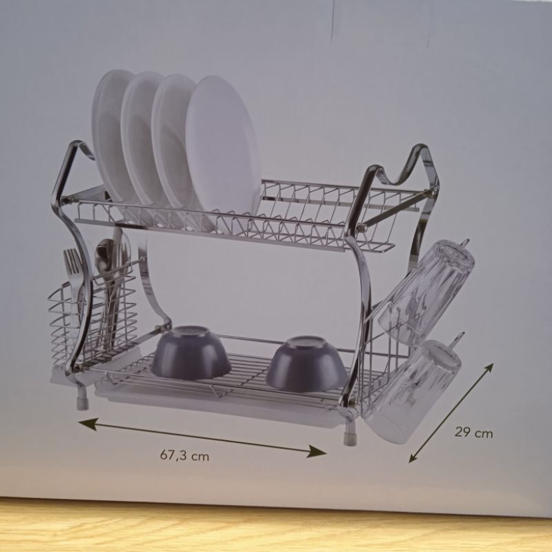 Jual Tempat piring Stora Rak Piring Stainless Steel | Shopee Indonesia