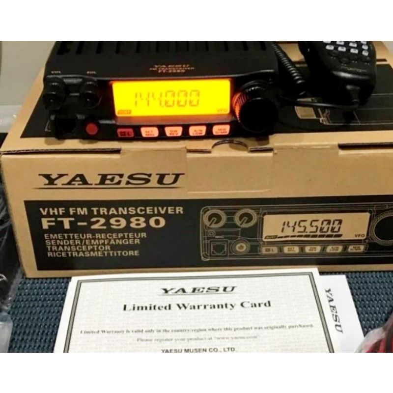 Jual Radio rig yaesu ft 2980 vhf 80 watt original musen japan | Shopee ...