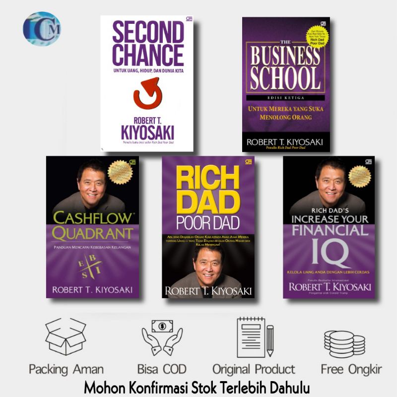 Jual Koleksi Buku Robert T Kiyosaki Rich Dad Poor Dad Cash Flow