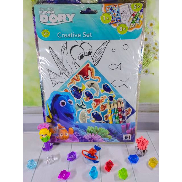 Jual Buku Anak Mewarnai BBW - Finding Dory Creative set | Shopee Indonesia