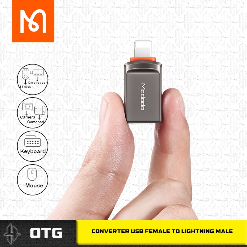 Jual Mcdodo Ot Converter Otg Usb Female To Lightning Male Adapter Iphone Ipad Shopee