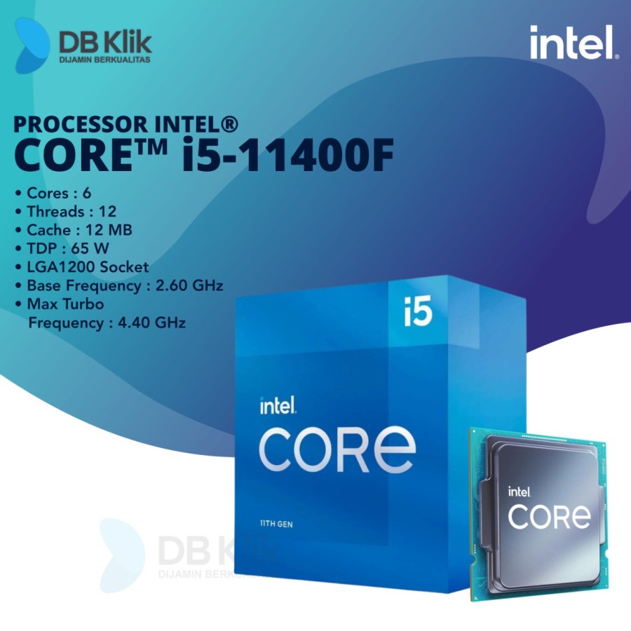 Jual Processor Intel Core I5-11400F Box 2.6GHz LGA1200 - Intel I5